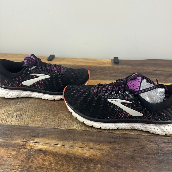 Brooks Glycerin 17 Women's Running Shoes Black Purple Orange Size US 7.5 - Picture 5 of 9